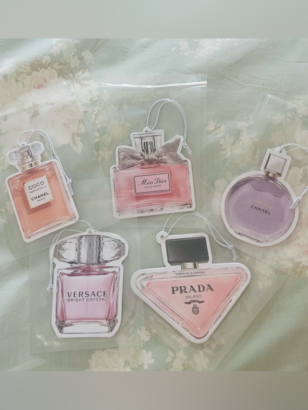 Designer Perfume Bottle Air Fresheners Sealed in Package - Choose Two!